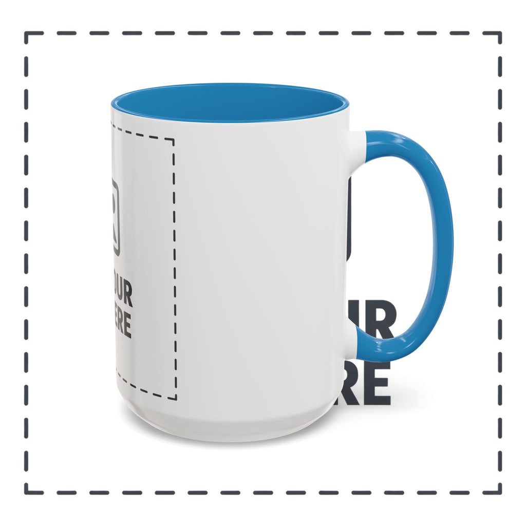 Custom Accent Coffee Mug — Personalized Photo & Text Design (11/15oz)