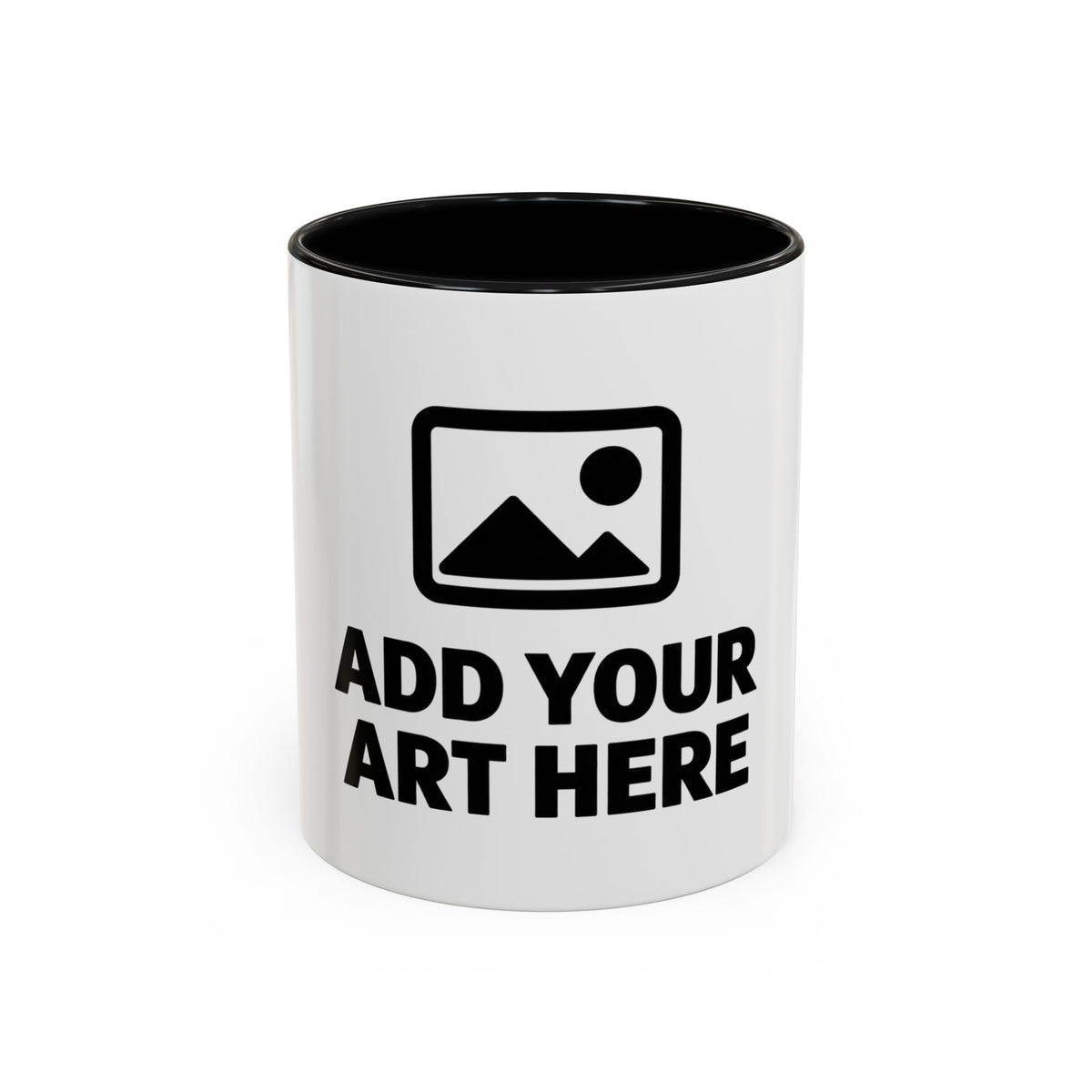 Custom Accent Coffee Mug — Personalized Photo & Text Design (11/15oz)