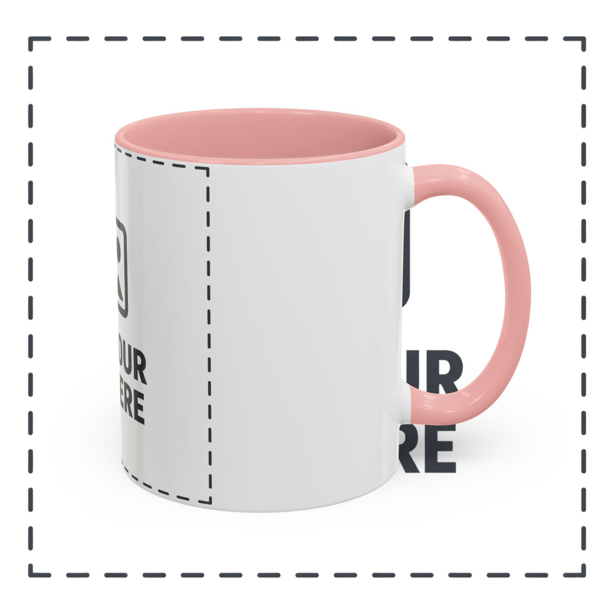 Custom Accent Coffee Mug — Personalized Photo & Text Design (11/15oz)