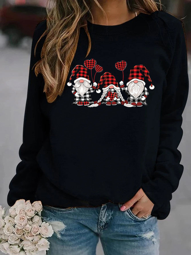 Christmas Gnome Fleece-Lined Sweatshirt